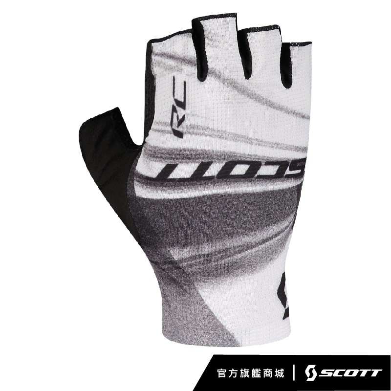 SCOTT專為公路車競賽設計的RC PRO車隊版短指手套，採用複合性纖維製程，在手背上的彈性織網提供良好的通風和最佳的靈活性，採用專利的Coolskin材質，完全省去不必要的緩衝襯墊與把手接觸，讓這款