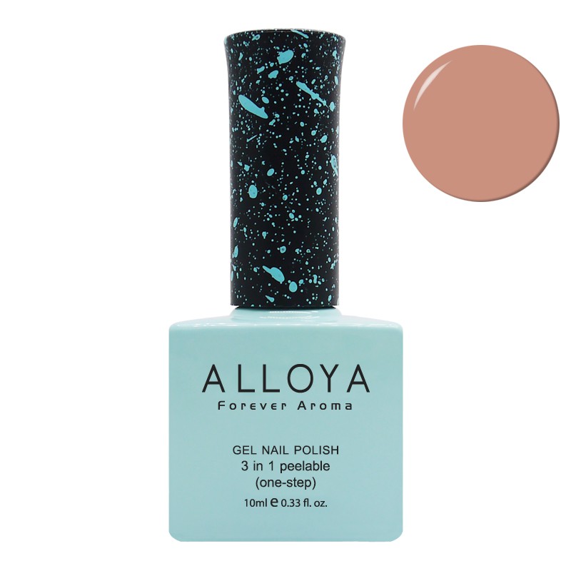 ALLOYA 英國愛若雅 光療一步膠 V113 栗子牛奶（免底膠、免去漬、免上層）10ml