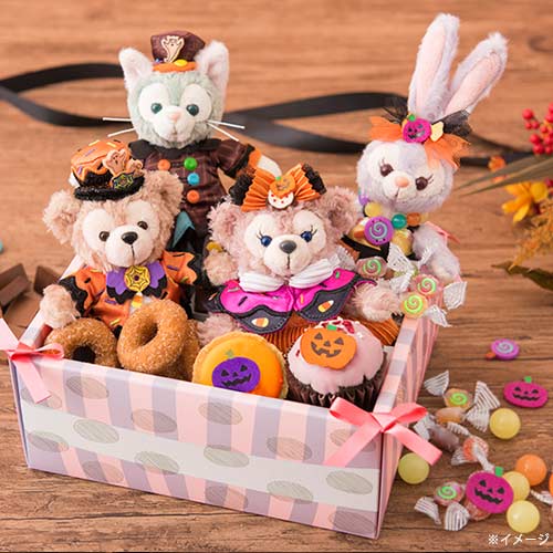 日本東京迪士尼代購-萬聖節限定版達菲Duffy 娃娃站姿吊飾，包包掛飾/鑰匙圈/雪莉玫/達菲/畫家，X射線【C917016】