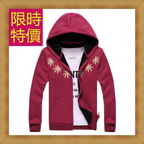 連帽外套 男夾克-日系潮流休閒男運動服3色58m90【獨家進口】【米蘭精品】