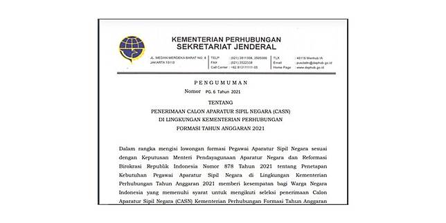 Kemenhub Buka 684 Formasi Cpns 2021 Untuk Lulusan Sma Smk Kompas Com Line Today