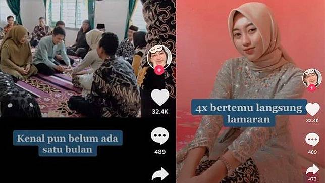 Kisah cinta berawal dari rombongan tak dikenal datangi rumah, hingga berakhir lamaran.