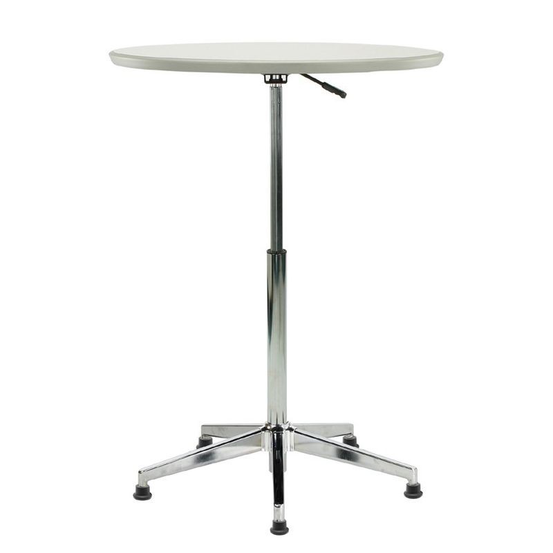 【NA56-3】洽談氣壓圓桌 #LTM75G 寬75x深75x高74-114cm $3,040【商品規格】外形尺寸：寬75x深75x高74-114cm1.桌面：白色美芯板，厚25mm2.中管：六角形電