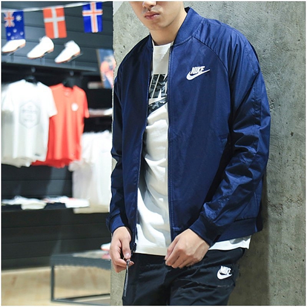 NIKE 耐克 教練 騎士 夾克 832225 運動外套 深藍色 黑色 耐吉 薄外套 棒球外套 風衣 愛迪達/澤米