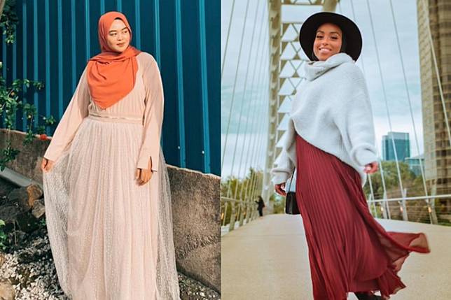 7 Model Rok Tercantik Yang Bikin Tubuh Gemuk Terlihat Langsing Termasuk Untuk Hijaber Womantalk Com Line Today