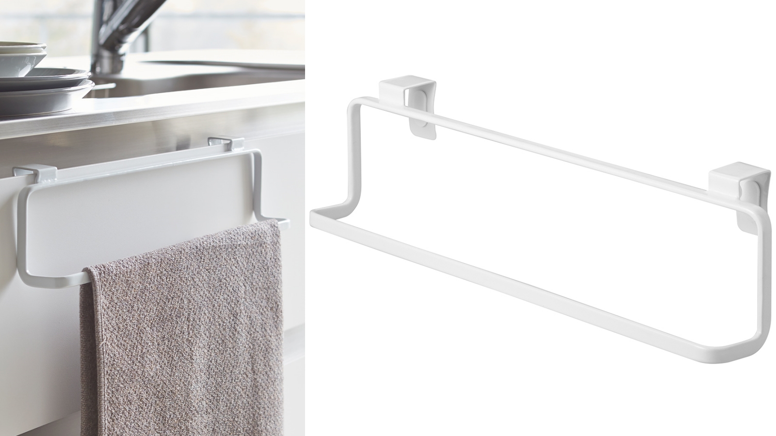 毛巾架推薦4：【日本山崎】tower門板毛巾架