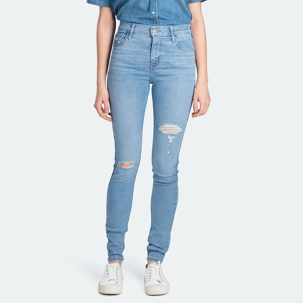 貨號：52797-0145levis 女款 720 高腰超緊身窄管 / 超彈力牛仔褲 / lyocell天絲棉 / 刷破