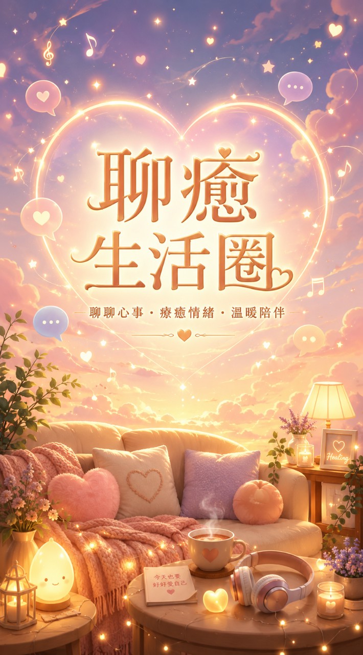 【聊癒生活圈】  交友談心/私人感情/情緒丟包/分享音樂....等等