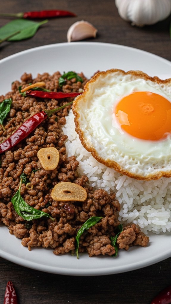 กะเพราพริกแห้ง🌶️🔥