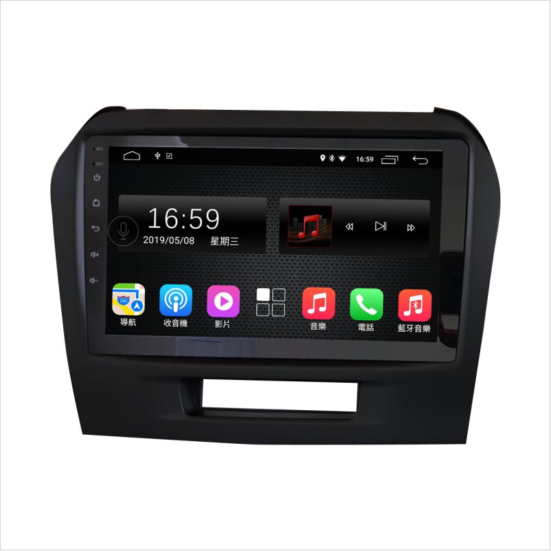 ANDROID 8.X高速作業系統，可搭配正版導航王A5i /PAPAGO S1授權圖資(二選一)!全觸控電容屏或IPS液晶螢幕，最人性化的多媒體操作介面Android安卓系統雙向手機互聯支援USB連