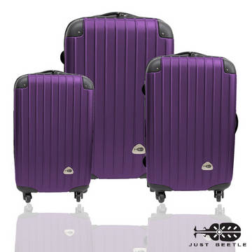 •食尚玩家莎莎代言•經典直紋，防撞包角設計•車輪為360度4輪設計，可適應各種路況。 •多段式彈簧卡榫拉桿設計，平穩把手好握好拉。 •箱身超輕量設計，輕鬆好拖不費力! •內有X型彈性束帶，可固定衣物不