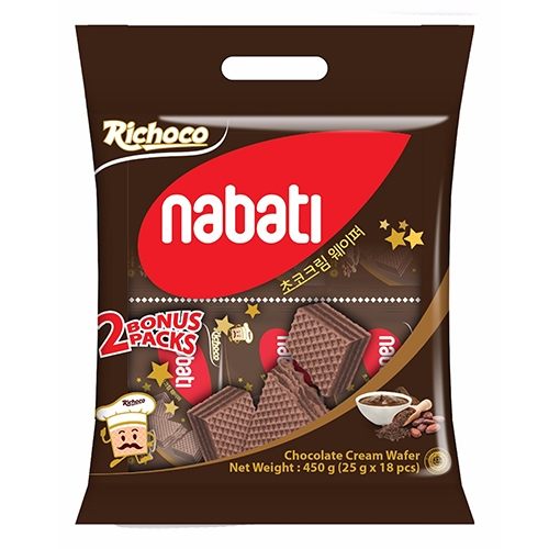 麗巧克 Nabati 巧克力威化餅450g【愛買】