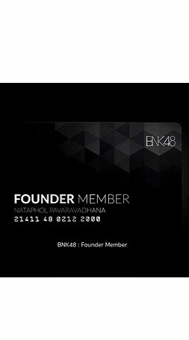 BNK Founder card