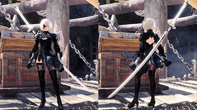 魔物獵人世界 模改 尼爾 2b 性感狩獵 冥燈龍變身 異形女王 4gamers Line Today