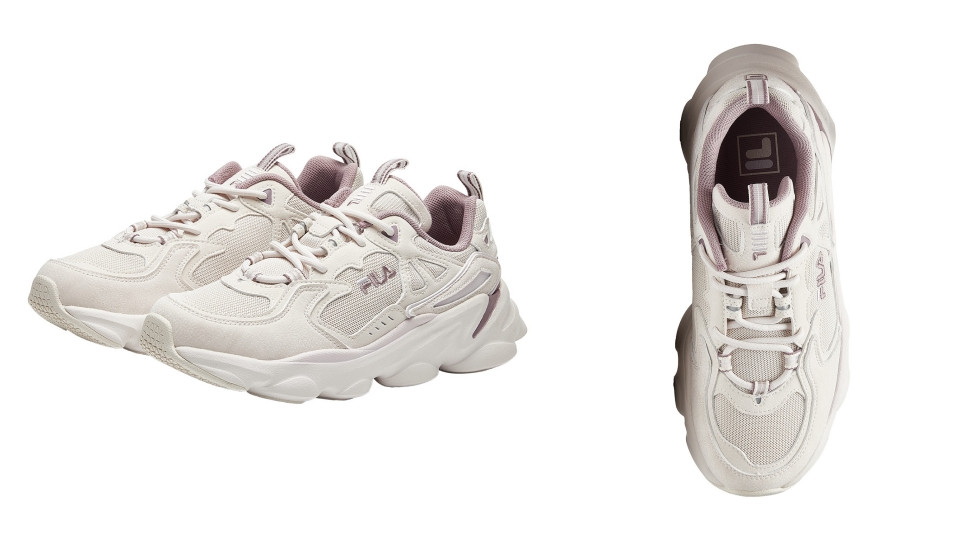 煙燻淡粉老爹鞋