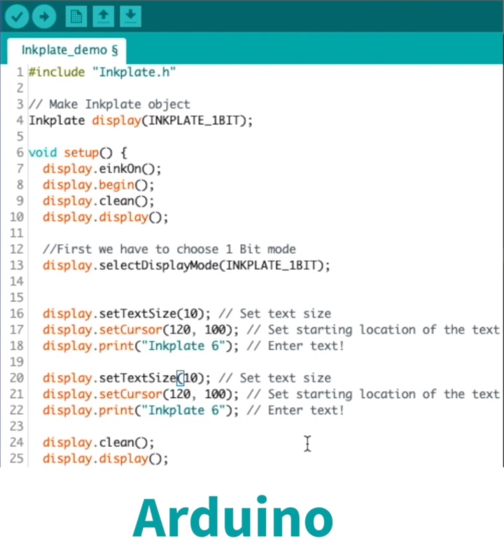 使用者可以透過Arduino IDE開發環境撰寫程式。