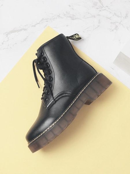 馬丁靴 女英倫風2019新款百搭帥氣春秋季單靴短筒厚底鞋機車短靴子