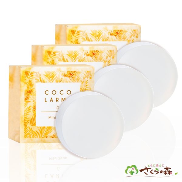 【日本銷售冠軍】美康櫻森VCO椰油精粹嫩白洗顏皂(3塊含下單禮高級起泡網1個)