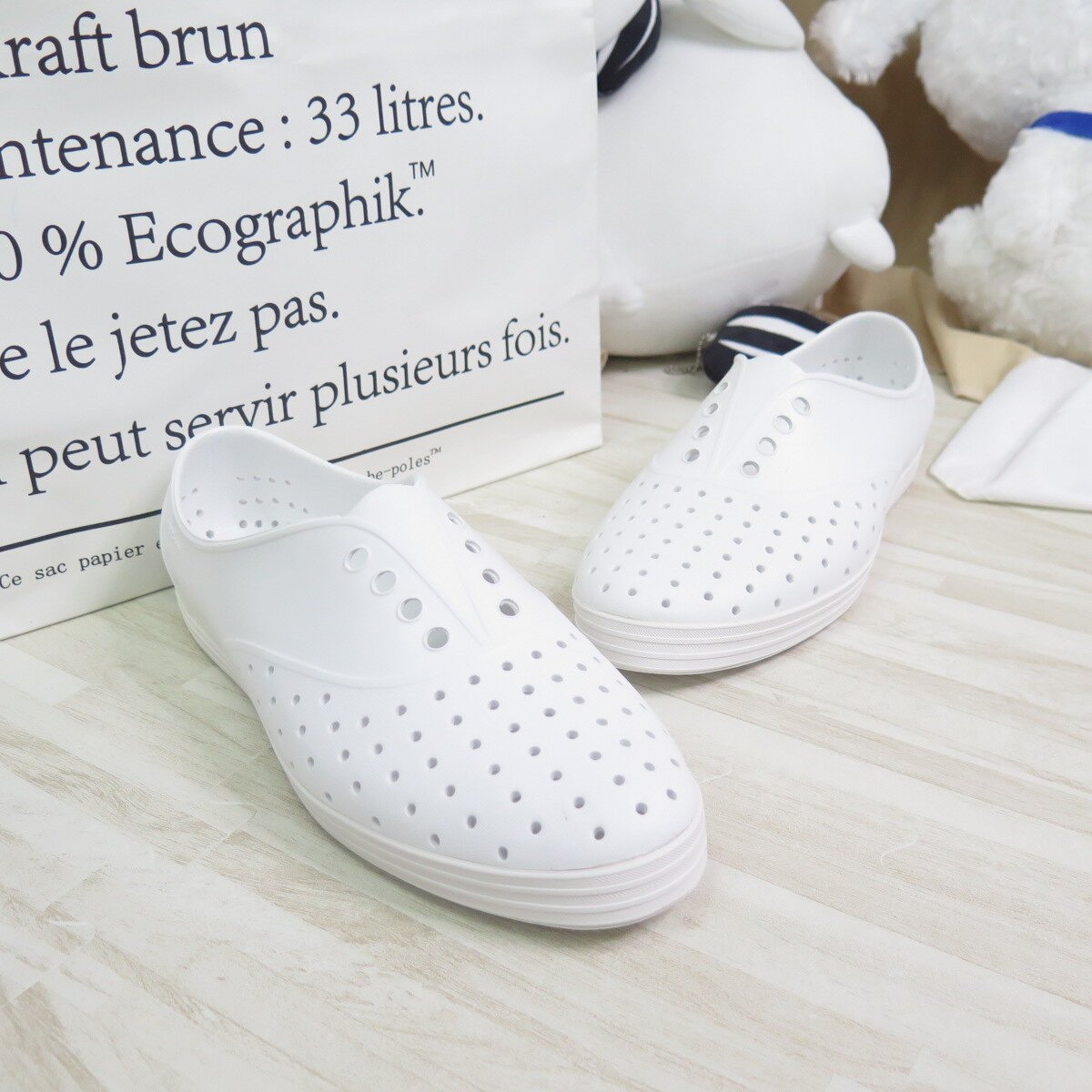 Native JERICHO 洞洞鞋 女款 防水 113004001999 全白【iSport愛運動】