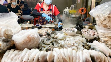 珍珍海產粥 嘉義文化路宵夜美食，蚵仔煎、鮑魚粥、烏龍麵、意麵、冬粉