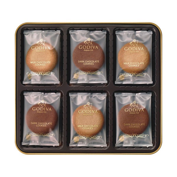 GODIVA 牛奶/黑巧克力餅乾禮盒 18片裝 2967741