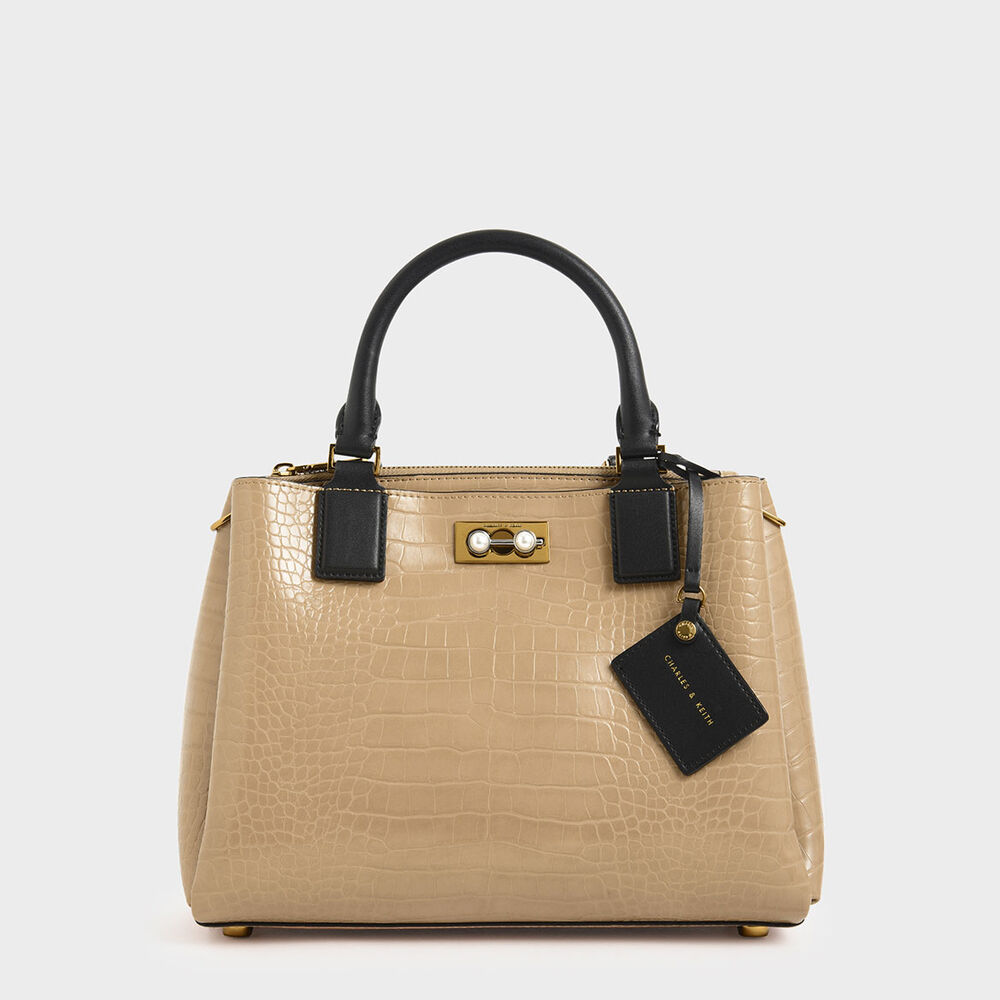 鱷魚紋吊牌大型包