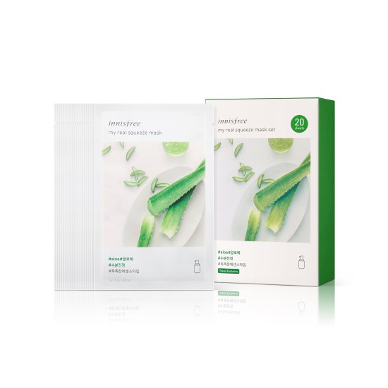 innisfree 悅享鮮萃面膜-蘆薈(20片裝)