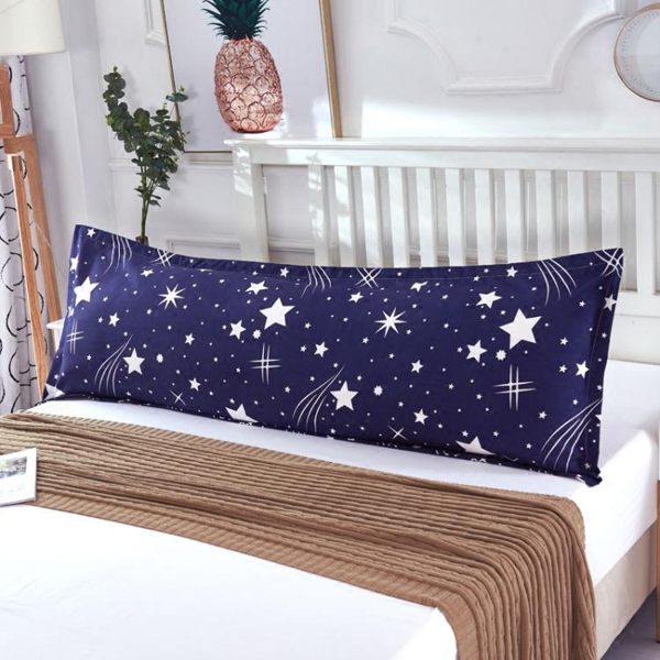 枕頭—雙人長枕套枕頭情侶婚慶加長1.2米/1.5/1.8米純棉長款大號枕芯套 korea時尚記