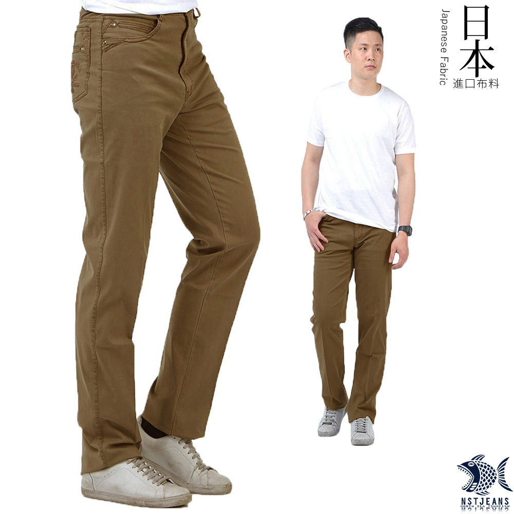 【NST Jeans】日本布料_MUJI暖男 馬鞍棕色 休閒長褲(中腰) 390(5596)