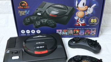 【3C 遊戲機】SEGA MD 復古遊戲機 ~ 電視遊樂器夢幻機種，復刻再現! 內建85款經典遊戲，支援 HDMI 720P 高畫質輸出，搭配兩支搭載 2.4GHz 技術的無線控制器，讓玩家無限回味、暢意快打!