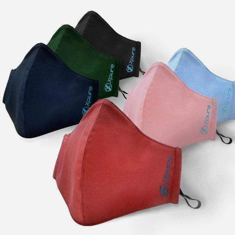 產品特色 Xpure Inside 有效抗PM2.5 可水洗200次無耗材 通過CNS15980國家抗霾認證 UPF50+ 頂級抗UV 銀離子抗菌防臭 異型斷面纖維吸濕排汗 鼻側壓條氣密防霧 曲線拼接