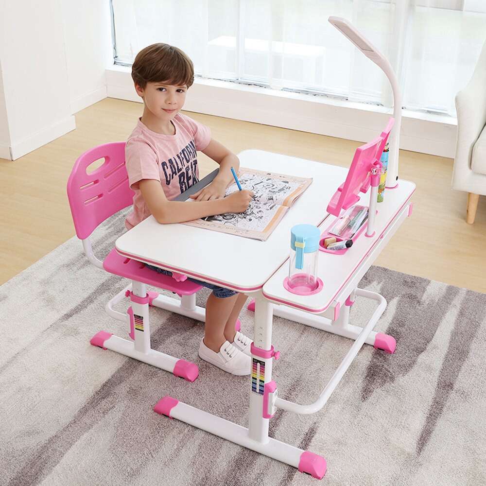 書桌 兒童學習桌多功能寫字桌台小學生作業書桌可升降小孩桌椅組合套裝JD 寶貝計畫