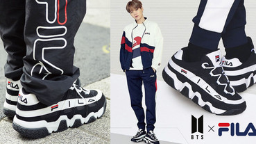 BTS X FILA 台灣就能買到！四雙FILA老爹鞋、三款經典上衣，想穿BTS同款免找代購！