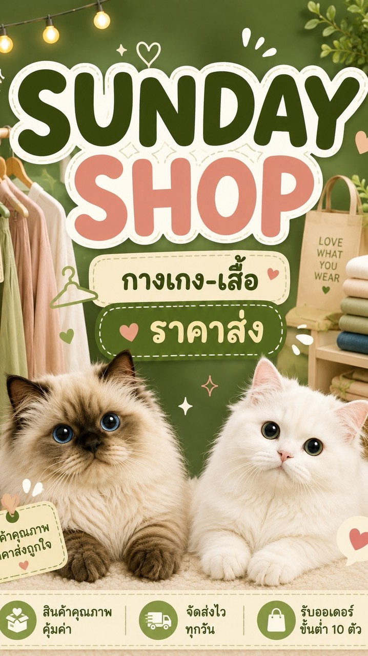 SUNDAY SHOP (กางเกง-เสื้อราคาส่ง)