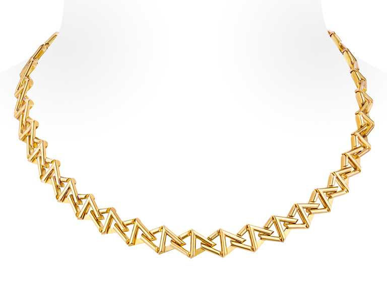 LOUIS VUITTON「LV Volt」系列，Curb Chain黃金項鍊╱705,000。（圖╱LV提供）