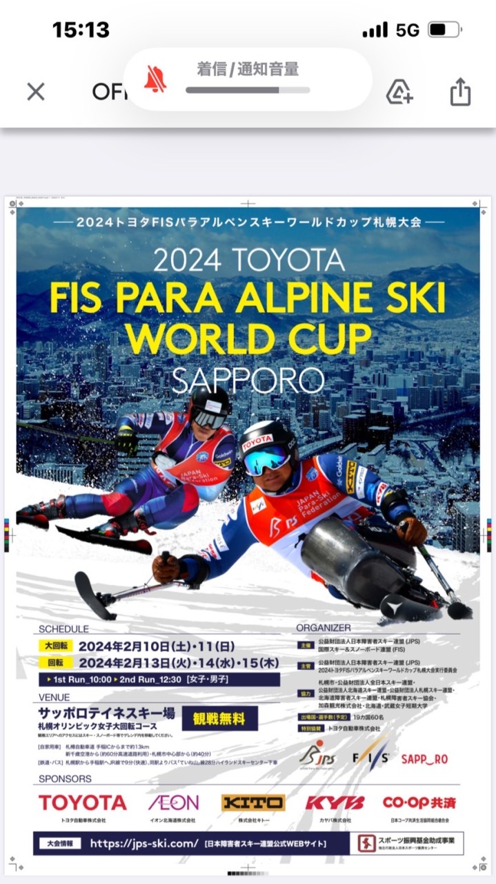 FISパラアルペンワールドカップ実行委員会