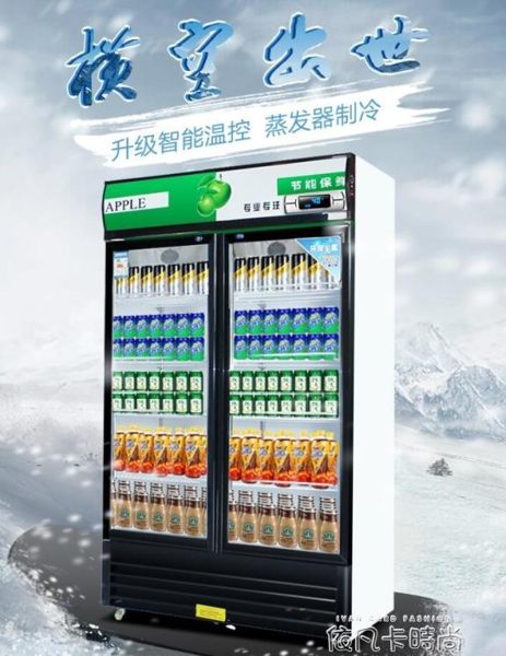 維仕美冰櫃商用立式展示櫃冷藏超市冰箱飲料櫃單門雙門啤酒保鮮櫃QM 依凡卡時尚
