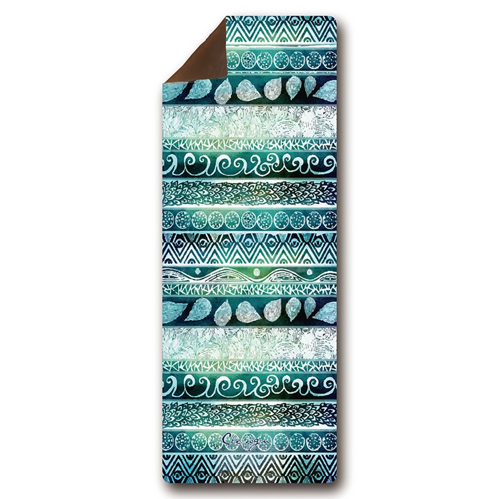 [ 產品說明 ]- 風靡全球的Clesign，對人、環境皆友善的專業瑜珈品牌。- 使用天然橡膠作為瑜珈墊基底 + 新型陽離子島絲纖維麂皮絨。- 有機無毒認證水性油墨，使用高科技熱昇華技術印刷。- 其韌