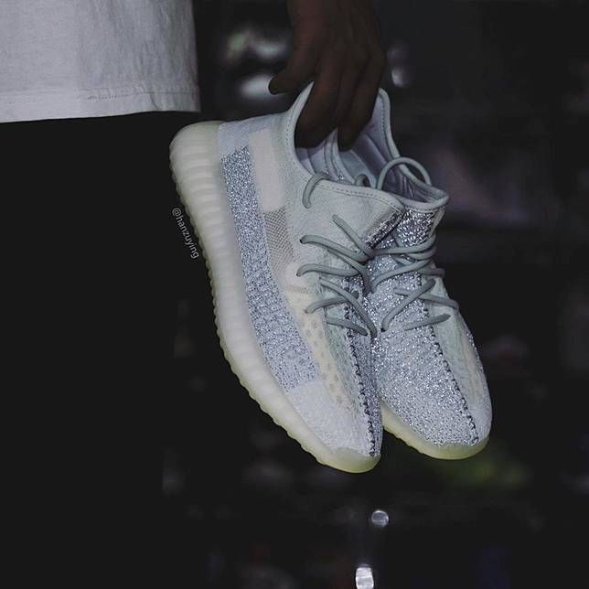 Yeezy 35 cloud white on sale reflective