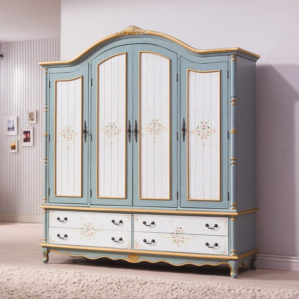 OB004-維多利亞6.3尺四門衣櫃(19HY2/B035-01)【DD House】