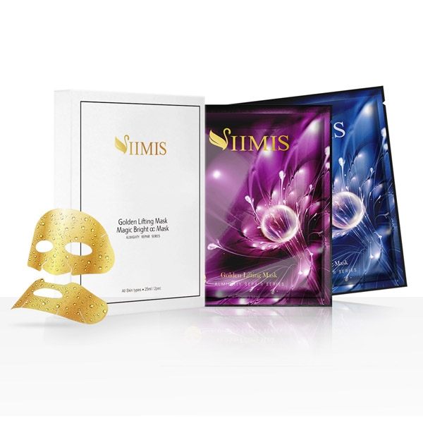 【VIIMIS】瞬白潤澤光感&提妍無瑕青春金箔面膜組