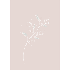 シンプルかわいい♡ くすみピンクのお花