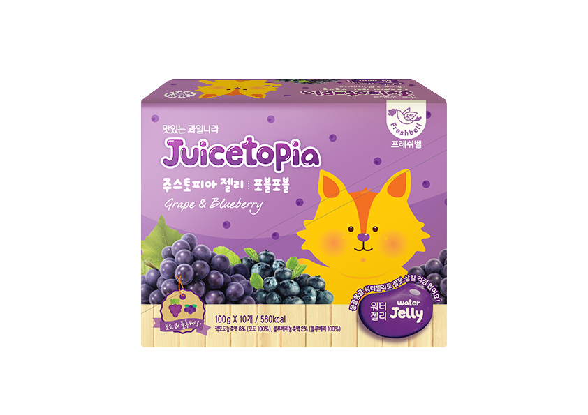 韓爸田園日記-理想果凍飲-葡萄藍莓風味(10包)