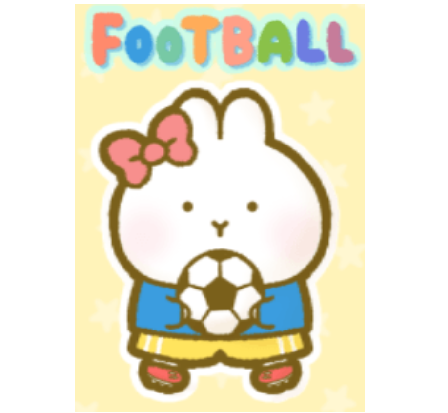 **Rabbit Girl loves football**