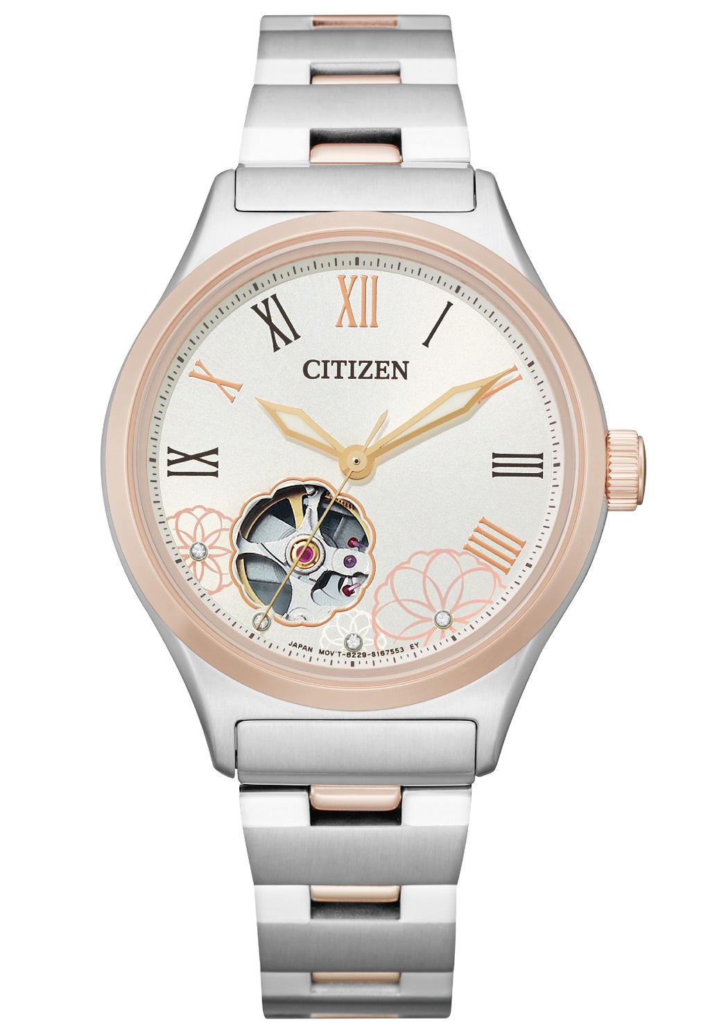 [CITIZEN]花朵綻放晶鑽機械腕錶