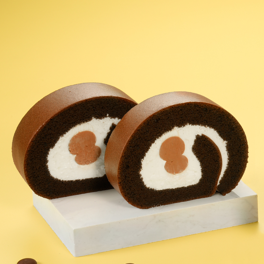 可可卡士達生乳捲