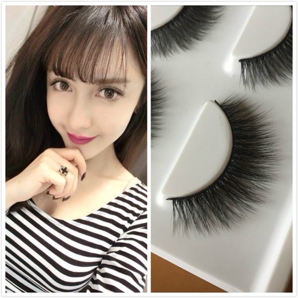 森雅誠品 3d假睫毛仿真撐雙眼皮濃密棉線梗自然纖長交叉卷翹學生素顏眼睫毛