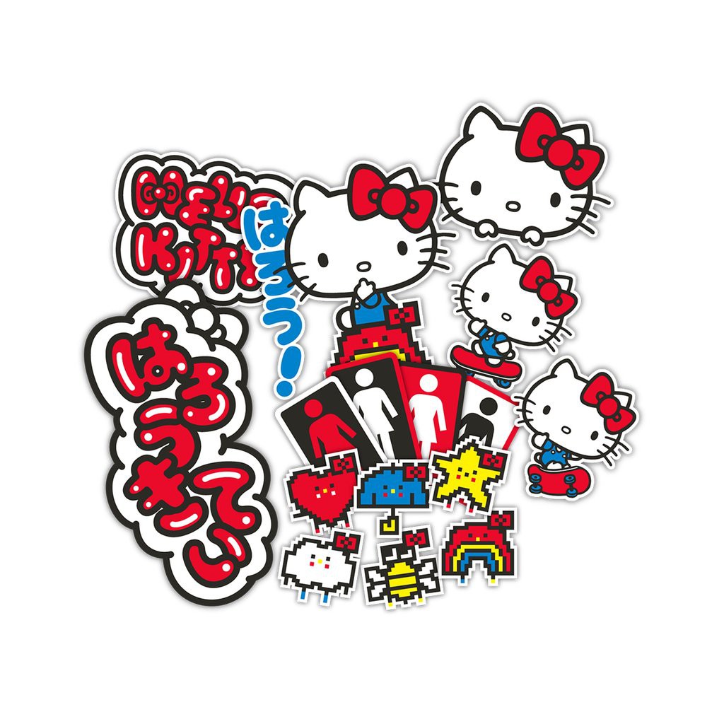 Girl Hello Kitty 貼紙 (凱蒂貓)《Jet Sunny Store》