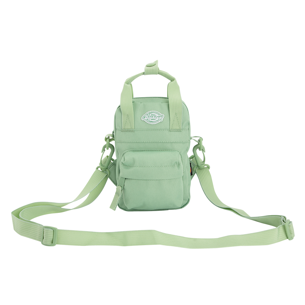Dickies男女款羅勒綠Logo刺繡徽章迷你斜背包