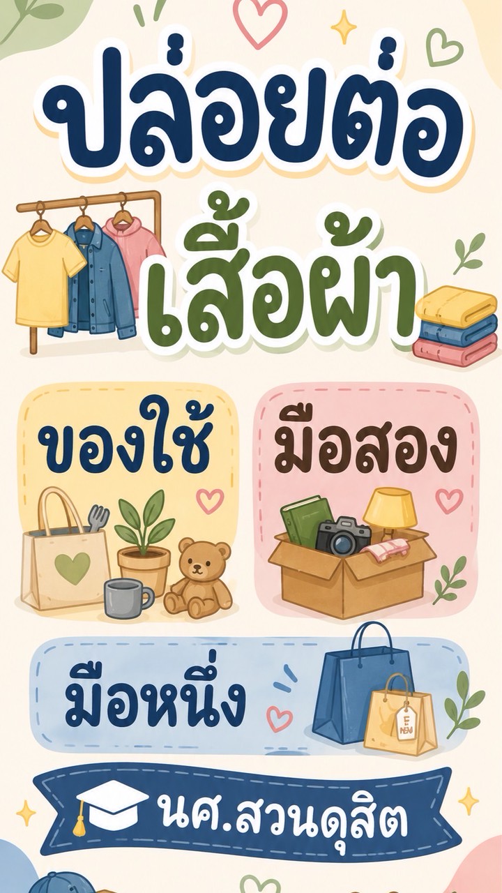 ขายของนักศึกษามหาวิทยาลัยสวนดุสิต